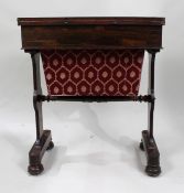 William IV Rosewood Card & Works Table