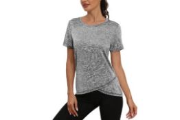 10 x Women's Long Gym Yoga Tops Lb39