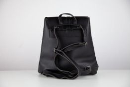 Cascabelle Leather-Look Backpack - Black L12a