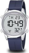 Pedometer Watch Blue Smooth Strap RRP £36.99 L10a