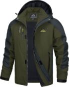 Men's Waterproof Jackets Lightweight RRP £63.68 - Green L5c