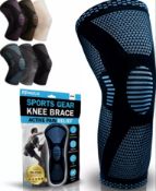 12 x Knee Compression Sleeve - Best Knee Brace For Knee Pain