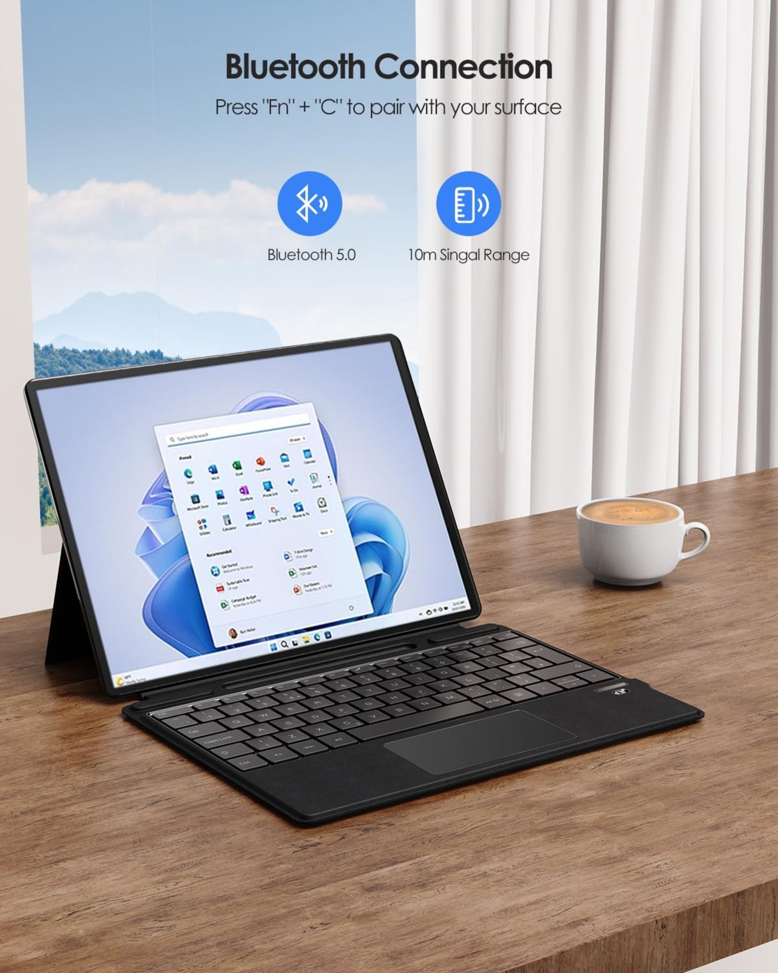 Surface Pro Keyboard For Microsoft Surface Pro L4a - Image 2 of 2