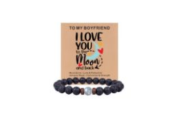 27 x Boyfriend, Grandson & Grandpa Moonstone Bracelets Lb1a