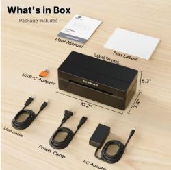 4 x 6 Compact Wireless Label Maker For Small Business & Home L3b