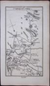Ireland 245 Years -Old Antique 1777 Road Map Cavan, Clones, Monaghan-268