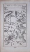 Ireland 245 Years -Old Antique Road Map Dublin,Tallaght,Blessington -138