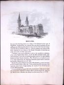J.M.W Turner “Kent-Reculver Church” Views from a Southern Coast Rare Engraving-50