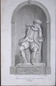 St Albans St Michaels Church Herts Antique 218 Years-Old Georgian Steel-Engraving-461
