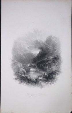 Ireland The Gap of Dunloe Killarney Antique 183 Years-Old Steel-Engraving-21.