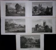 County Surrey Job-Lot Antique 213 Years-Old Georgian Steel-Engravings-1.