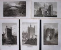 Devonshire Job-Lot Antique 222 Years-Old Georgian Steel-Engravings-4.