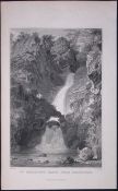 Cornwall Boscastle St Knighton’s Kieve Antique 193 Years-Old Steel-Engraving-27