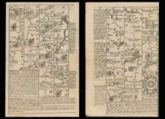 Bowen 290 Yrs Old Scarce Detailed Road Map Aylesbury, Stratford Upon Avon Banbury.