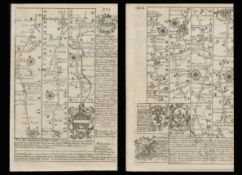Bowen 290 Yrs Old Scarce Detailed Road Map Oxford Buckingham, Bedford, Cambridge.