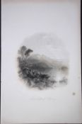Ireland Lower Lake of Killarney Antique 183 Years-Old Steel-Engraving-23.