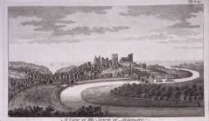 City of Lancaster Lancashire Rare Georgian Copper Plate Antique Engraving 1776-21