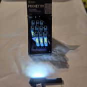 10 Pcs Brand New Super Bright LED Pocket Worklight Torch Includes Batteries In Retail Display Uni...