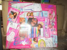 10 Pcs Large Size Barbie Bumper Stationary Set - 10 Pcs In Lot RRP £14.99/unit