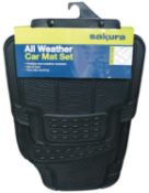 10 Pcs x Sakura 4 Pc Mat Set With Universal Trim Lines - Heavy Duty Mat Set RRP £19.99