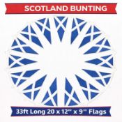 168 x Scotland Double-Sided Triangle Flag Bunting – 10 Metres (33ft) World Cup 2026