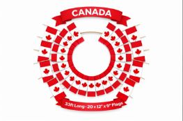 144 Packs 10 Metre 20 XL Canada Flags Bunting Brand New and Boxed World Cup 2026