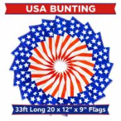 144 Packs 10 Metre 20 XL Flags USA Triangle Flags Bunting Brand New and Boxed World Cup 2026