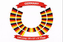 144 Packs 10 Metre 20 XL Flags Germany Flags Bunting Brand New and Boxed World Cup 2026