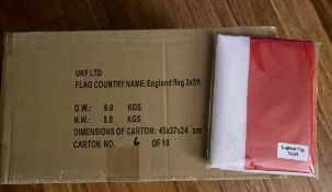 25 x 5ft x 3ft England Flags Brand New and Boxed World Cup 2026