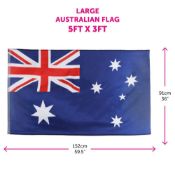 100 x 5ft x 3ft Australia Flags Brand New and Boxed World Cup 2026