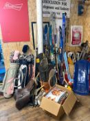 Large Collection of Retro Sporting Goods EST £100