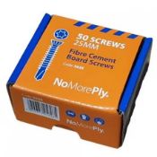 14124009 NoMorePly 25mm Screws, Box of 50 Pack of 10