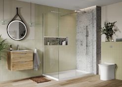 scudo S8-WET1200CHR Wetroom Panel 1200W x 2000H Chrome Lot of 10