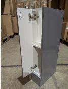 600210215b+600720215 150mm F/D Gloss Grey Base Unit, 1 Door _ Worktop Lot of 6