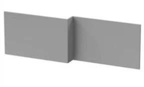 600740217 1700mm Gloss Grey L Shape Bath Panel Lot of 20