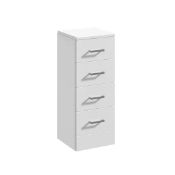 14160066.1 Nuie Mayford 300mm 4 Drawer Gloss White Floor Standing Cabinet With Handles Pallet 5