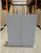 600420260-b Connect 600mm S/L Gloss Grey Wall Unit, 2 Door Lot of 5