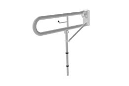 Trombone Lift and Lock Hinged Support Rail, Steel, Toilet Roll Holder, Leg, 800mm Pack 5