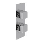 14122100 Chrome Square Twin, Concealed Shower Valve Lot of 5