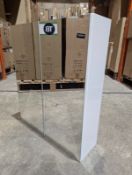 600500160-b 600mm S/L Gloss White Mirror Unit, 2 Door Lot of 10