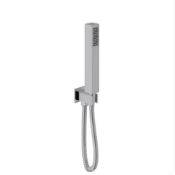 14122403 Una Square Handset and Holder Chrome Lot of 5