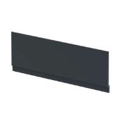 650763617 Soft Black 1700mm Bath Front Panel With Plinth Lot of 5