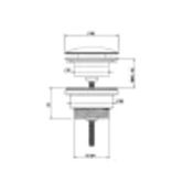 Crosswater PRO0260V-V2 Universal Basin Waste Chrome Lot of 5