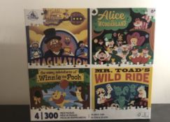 Brand New Disney Parks Attraction Puzzle Set of 4 x 300 pcs Jigsaw Puzzle RRP £30