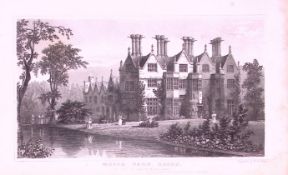 Moyns Park Steeple Bumpstead Essex Antique 197 Years-Old Engraving-29