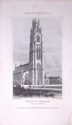 Boston Church Lincolnshire Antique 180 Years-Old Copper Plate Print-83