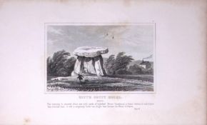 Kitty Cotty House Kent Antique 180 Years-Old Copper Plate Print-73
