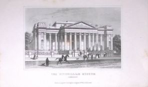 Fitzwilliam Museum Cambridge Dugdale & Archer Antique 180 Years-Old Copper Plate Print-48