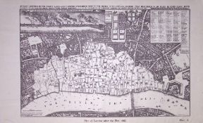 Detailed Plan of London After The Fire 1666 After 1944 Map-35.