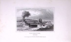 View of Winchester Hampshire 180 Years-Old Copper Plate Print-118